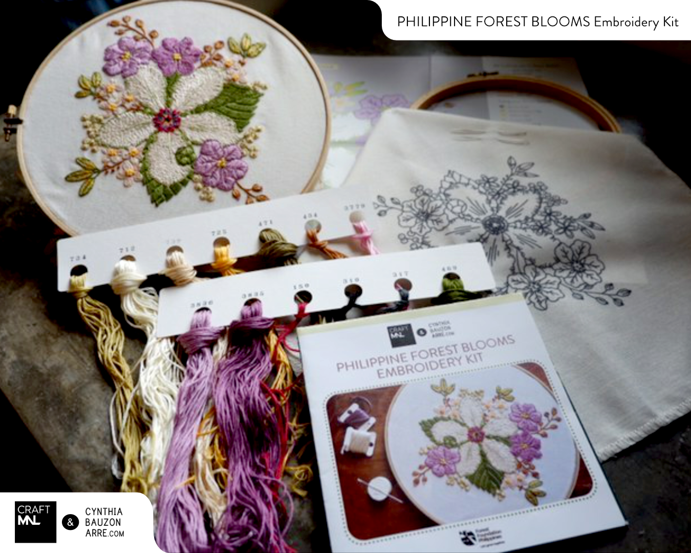 Philippine Native Trees Embroidery Kit