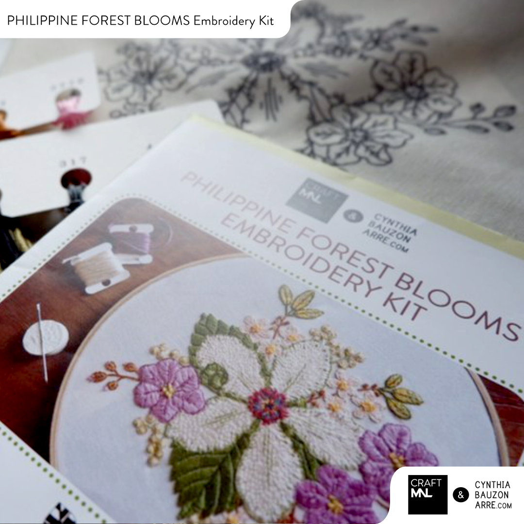 Philippine Native Flowers Embroidery Kit