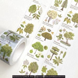 Philippine Native Flora Trees Washi Tape