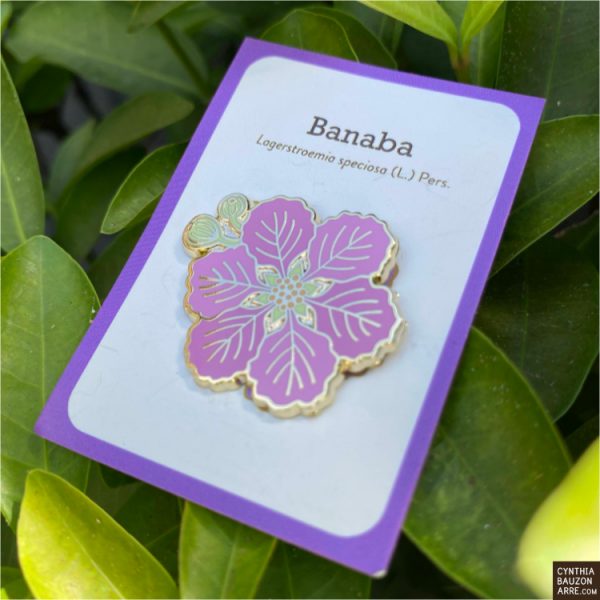 Banaba Philippine native flora enamel pin