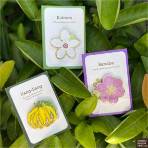 Philippine Forest Blooms native tree enamel pins