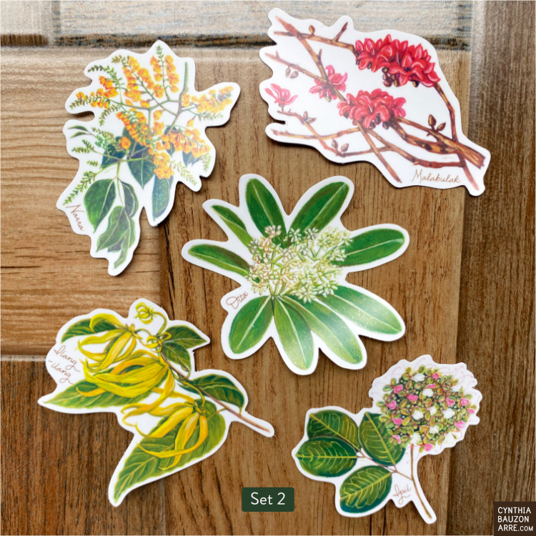 Philippine Forest Blooms Waterproof Stickers