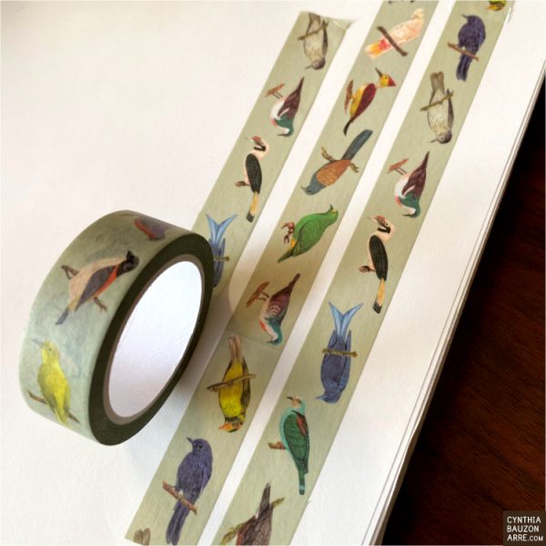 Philippine endemic birds washi tape