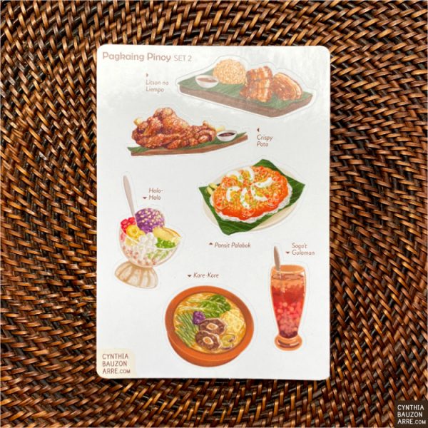 Filipino food stickers