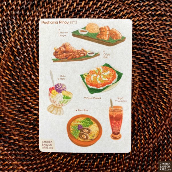 Filipino food stickers