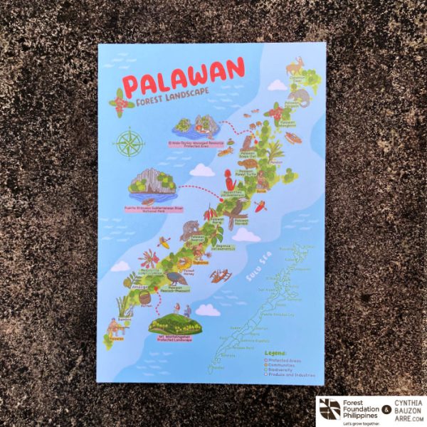 Philippine Forest Landscape Maps postcards