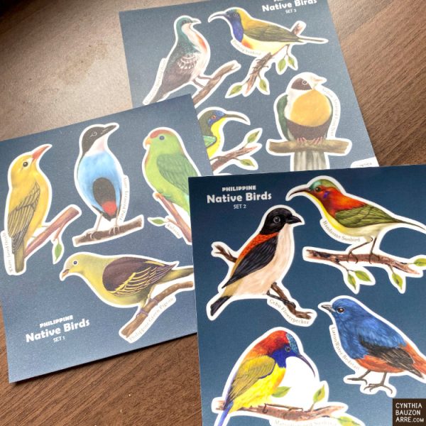 Philippine native birds stickers