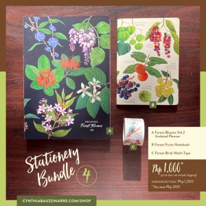 philippine flora planner stationery bundle