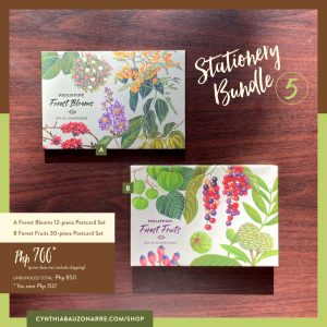 philippine flora postcards stationery bundle
