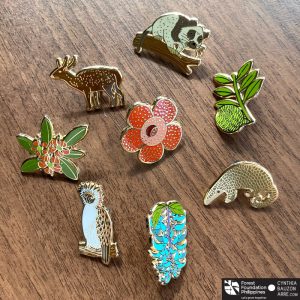 philippine native flora and fauna pins