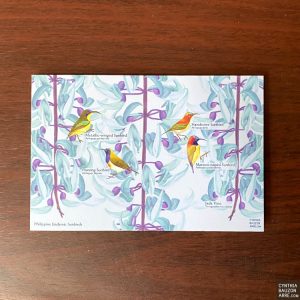 Philippine native sunbirds postcard