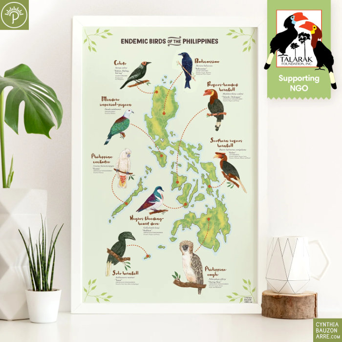 Philippine Endemic Birds Poster