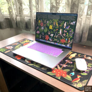 Philippine Endemic Wildlife Flora and Fauna Desk Mat / Mouse pad