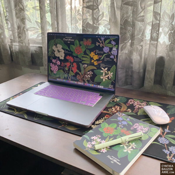 Philippine Native Trees Desk Mat or Extended Mousepad