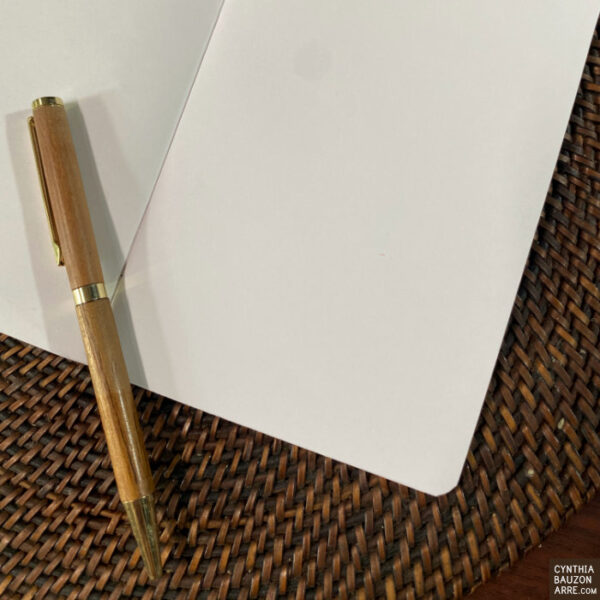 Blank natural white pocket notebook pages