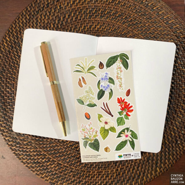 Philippine native trees pocket notebook stickers