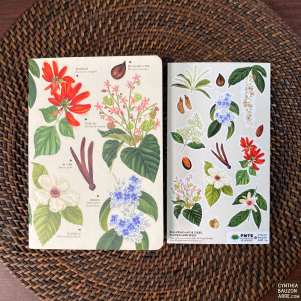 Philippine native trees pocket notebook and stickers