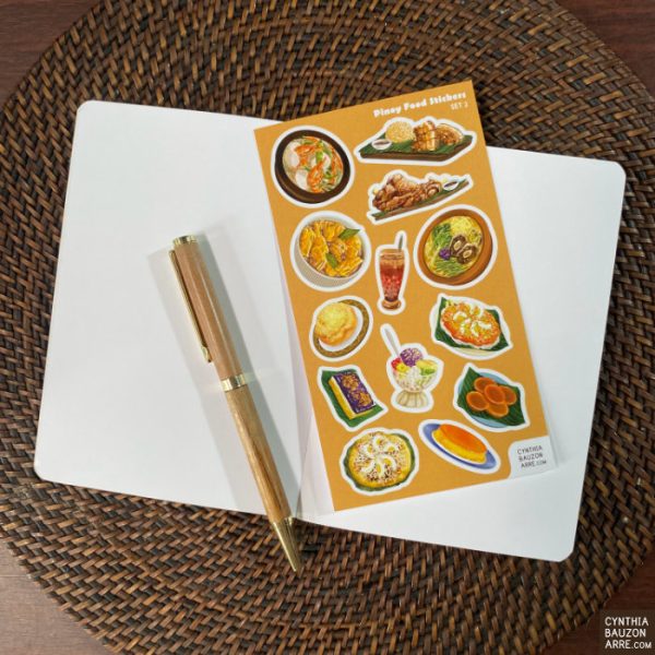 Filipino food meryenda pocket notebook