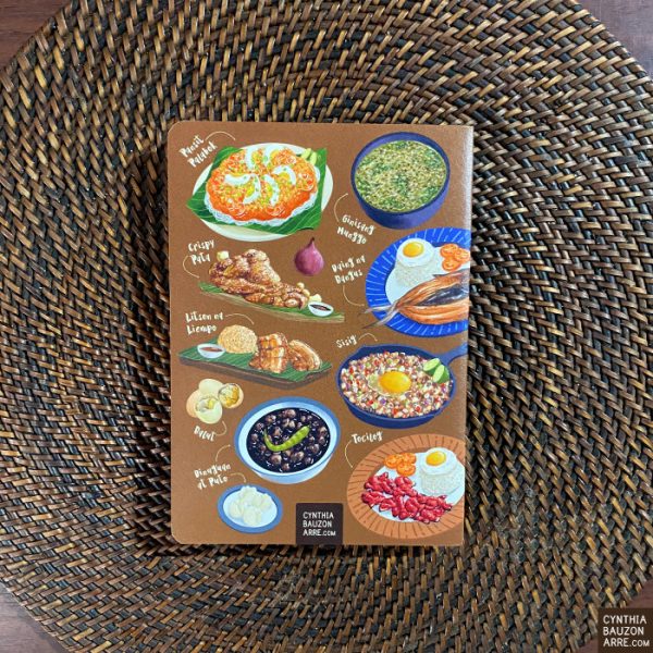 Filipino food ulam pocket notebook