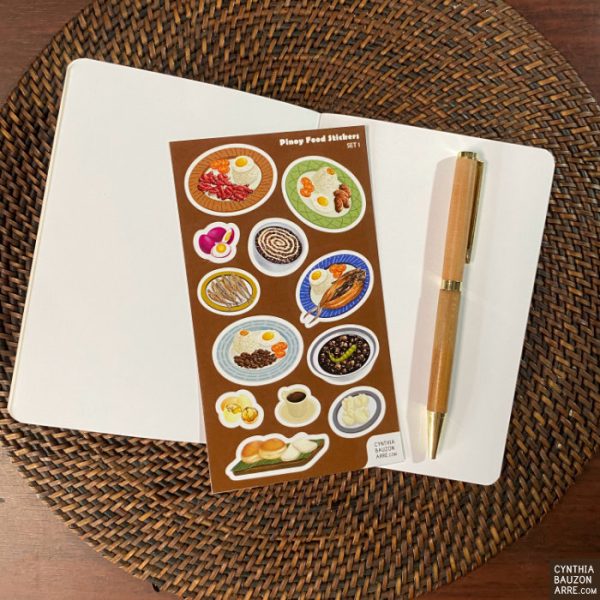 Filipino food ulam pocket notebook