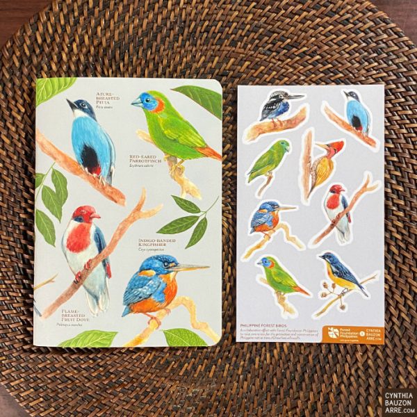 Forest Birds Philippine Native Birds Pocket Notebook and Stickers