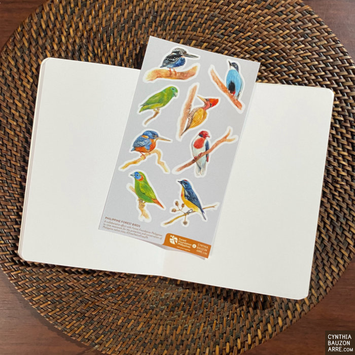 Forest Birds Philippine Native Birds Pocket Notebook and Stickers