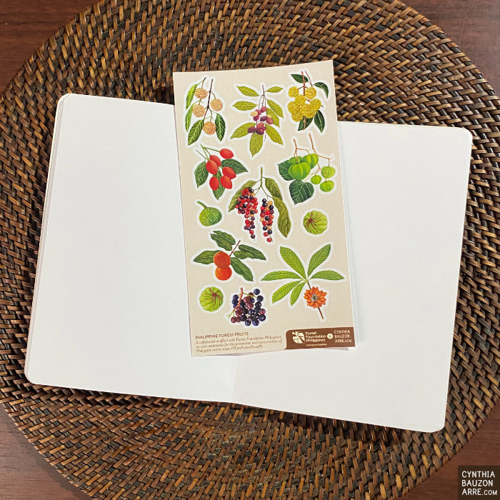 Forest Fruits Philippine Native Trees Pocket Notebook and Stickers