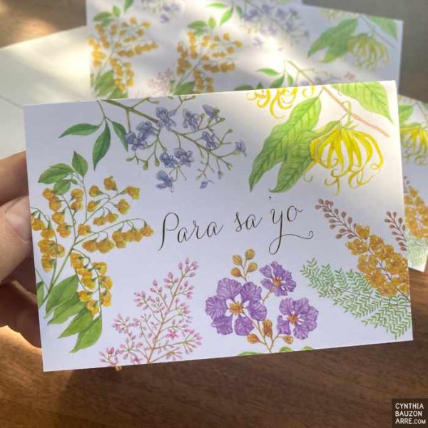 Philippine Native Flora note cards