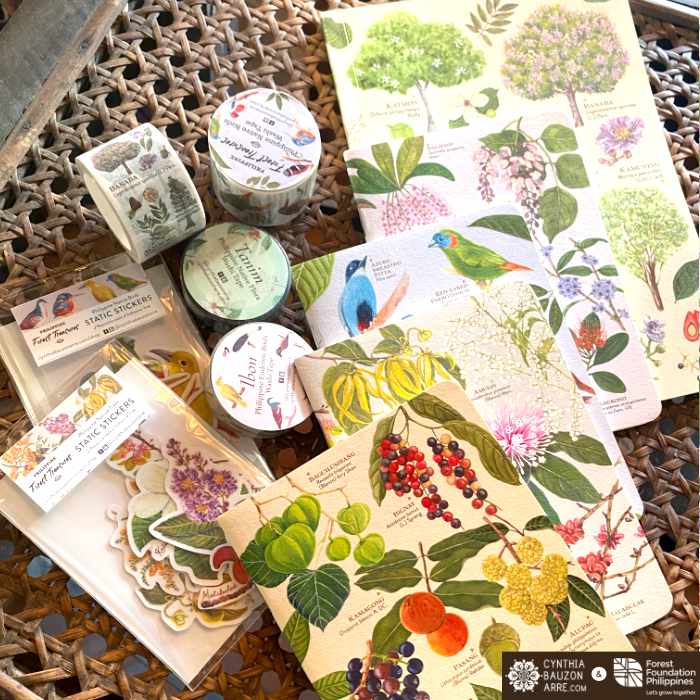 Philippine Native Trees, Birds, Flowers Notebooks, Washi Tapes, Stickers