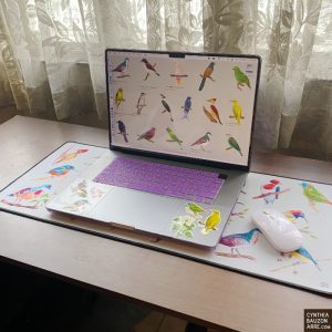 Philippine Endemic Birds Desk Mat