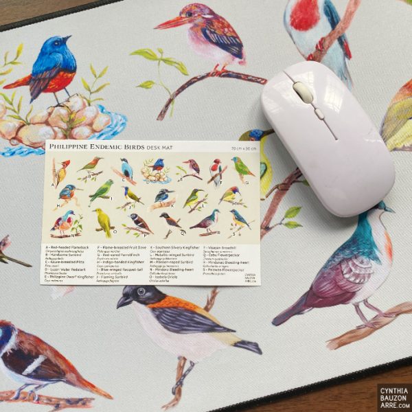 Philippine Endemic Birds Desk Mat