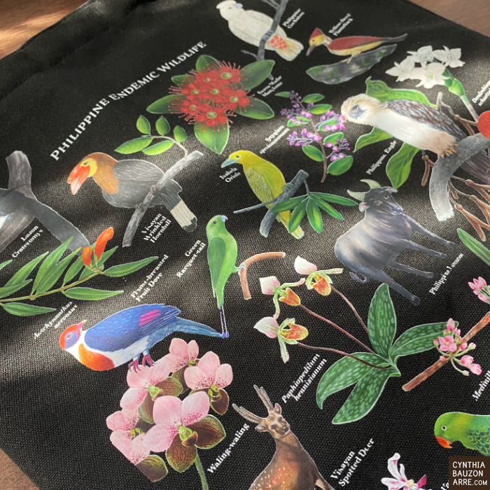 Philippine Endemic Wildlife Tote Bag