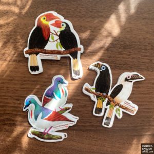Talarak Foundation Endemic Bird Couples vinyl stickers