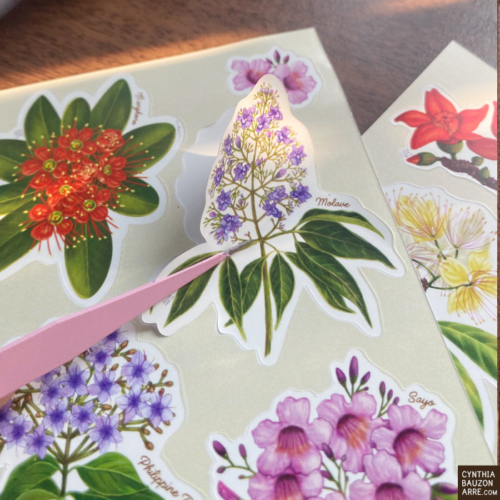Philippine Native Flowers – Blooms of Native Trees Vinyl Sticker Sheet