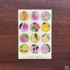 Philippine Endemic Hoyas Daily-Use Waterproof Sticker Seals Sheet
