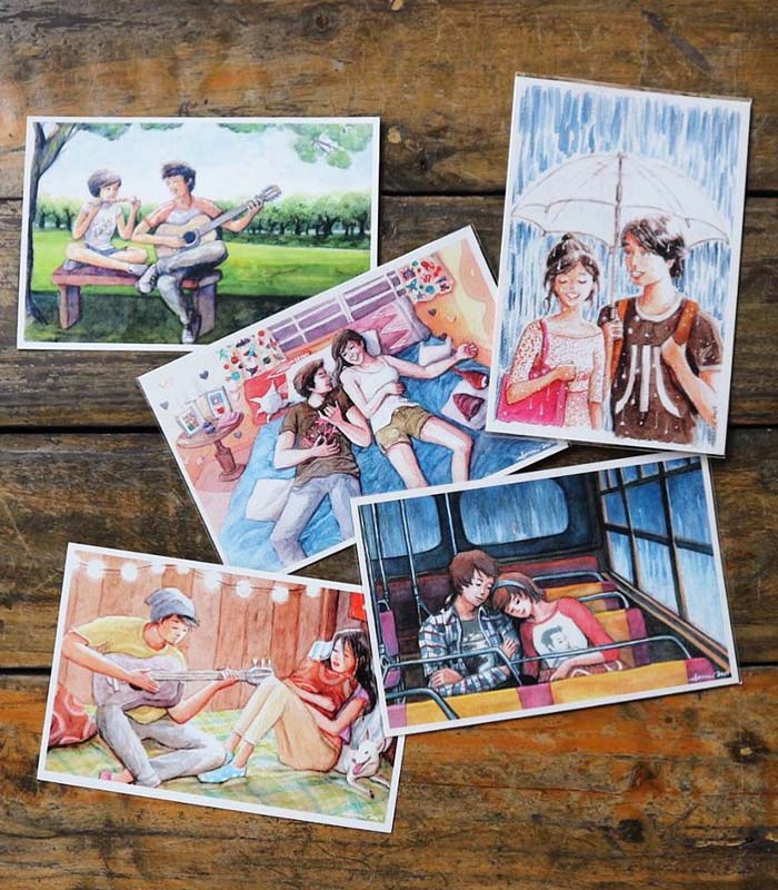 Pinoy pop culture postcards