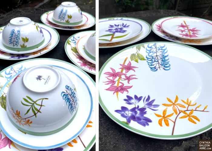 Bulaklak Philippine Native Flowers Plates