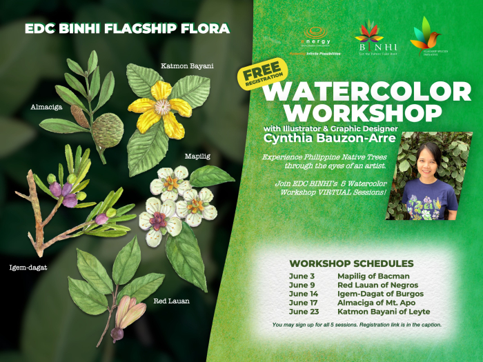 EDC Binhi Philippine native trees watercolor workshop