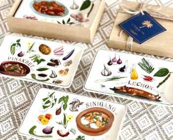 Illustrations for Filipino Food Recipe Trinket Dishes | Casa Juan MNL