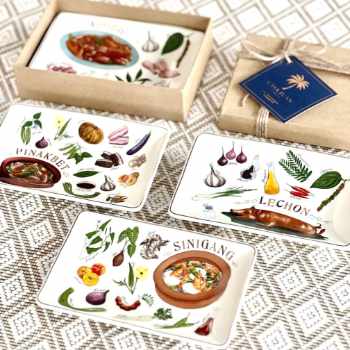 Illustrations for Filipino Food Recipe Trinket Dishes | Casa Juan MNL