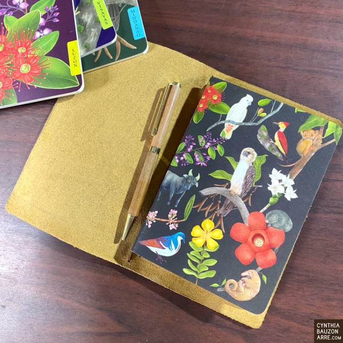 Luzon, Visayas, and Mindanao Philippine native flora and fauna notebooks and planner