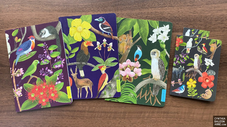 Luzon, Visayas, and Mindanao Philippine native flora and fauna notebooks and planner