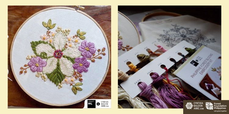 Forest Blooms Philippine Native Trees Embroidery Kit