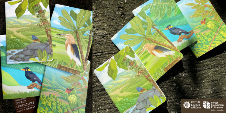 Philippine forest landscapes - native birds and nesting plants