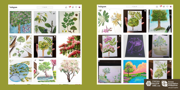 Philippine native trees drawing challenge entries
