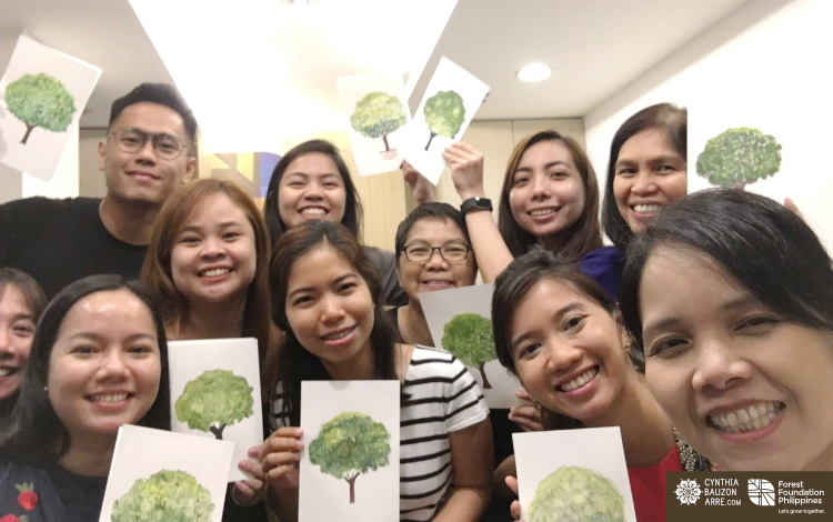 Philippine native trees watercolor workshop - Forest Foundation - Cynthia Bauzon Arre