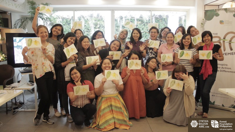 Philippine native trees watercolor workshop class pic - Cynthia Bauzon Arre