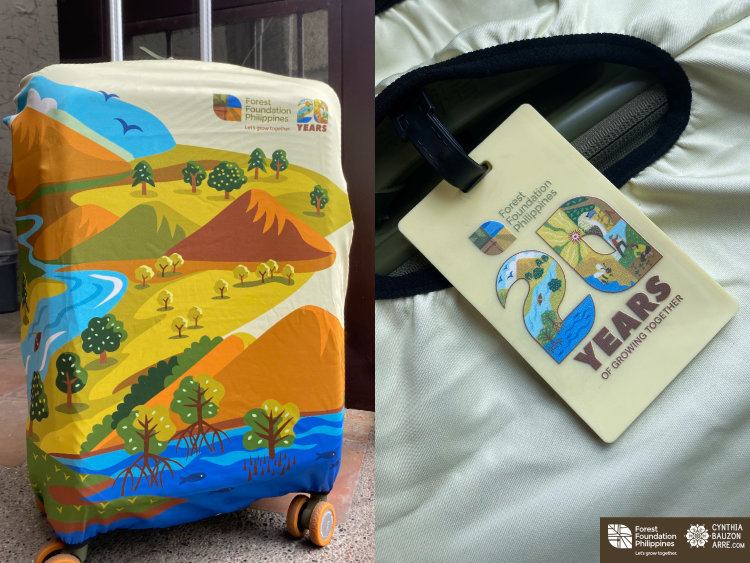 Forest Foundation Philippines 20th Annniversary Branding and Logo Design luggage cover and luggage tag
